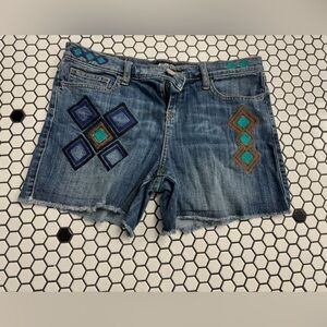 Allen B by Allen Schwartz art to wear denim shorts size 8